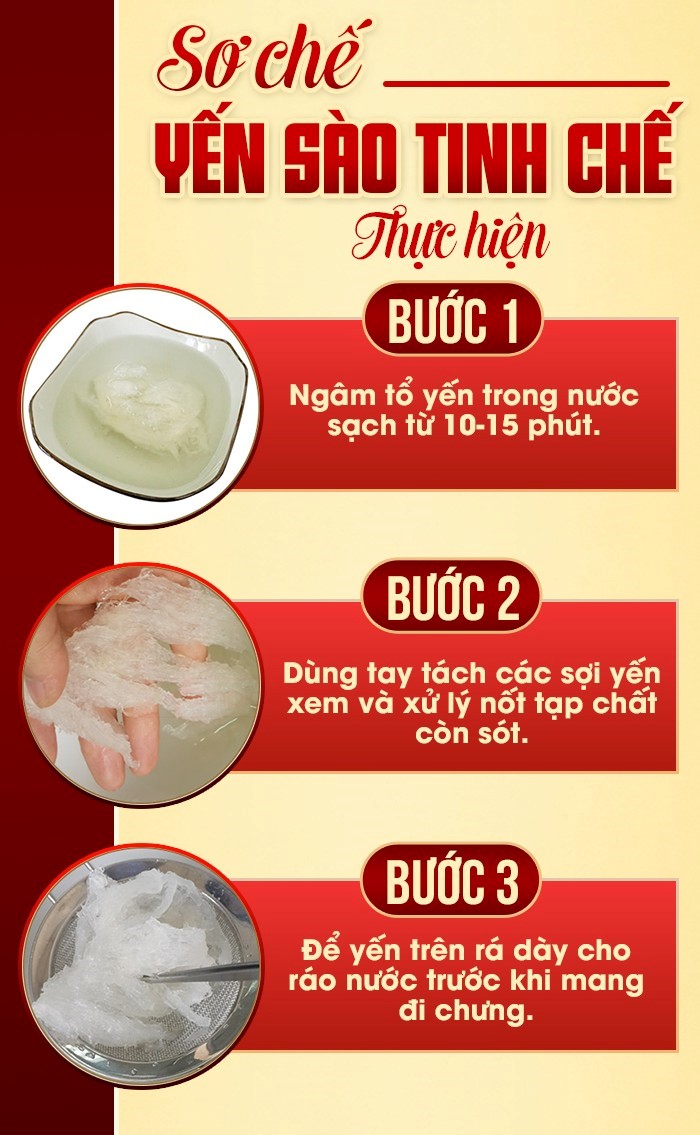 KỸ THUẬT SƠ CHẾ, BẢO QUẢN YẾN SÀO (TẠI NHÀ)